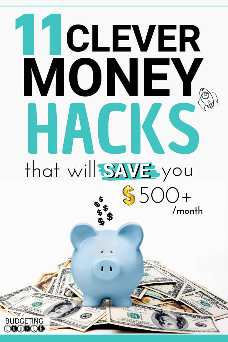 11 Actionable Money Hacks to Save Easy Money Budgeting Couple