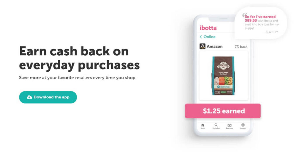 ibotta app is a cash back app for groceries