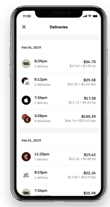 post mates app make $200 in one day
