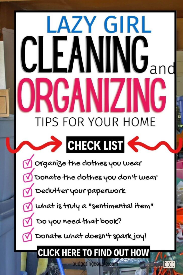 Declutter and Organizing Checklist (easy decluttering ideas for the home)