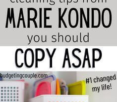 easy marie kondo tips to organize your home