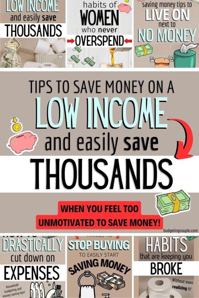 How to Save Money on a Low Income (best money saving tips) - Budgeting ...