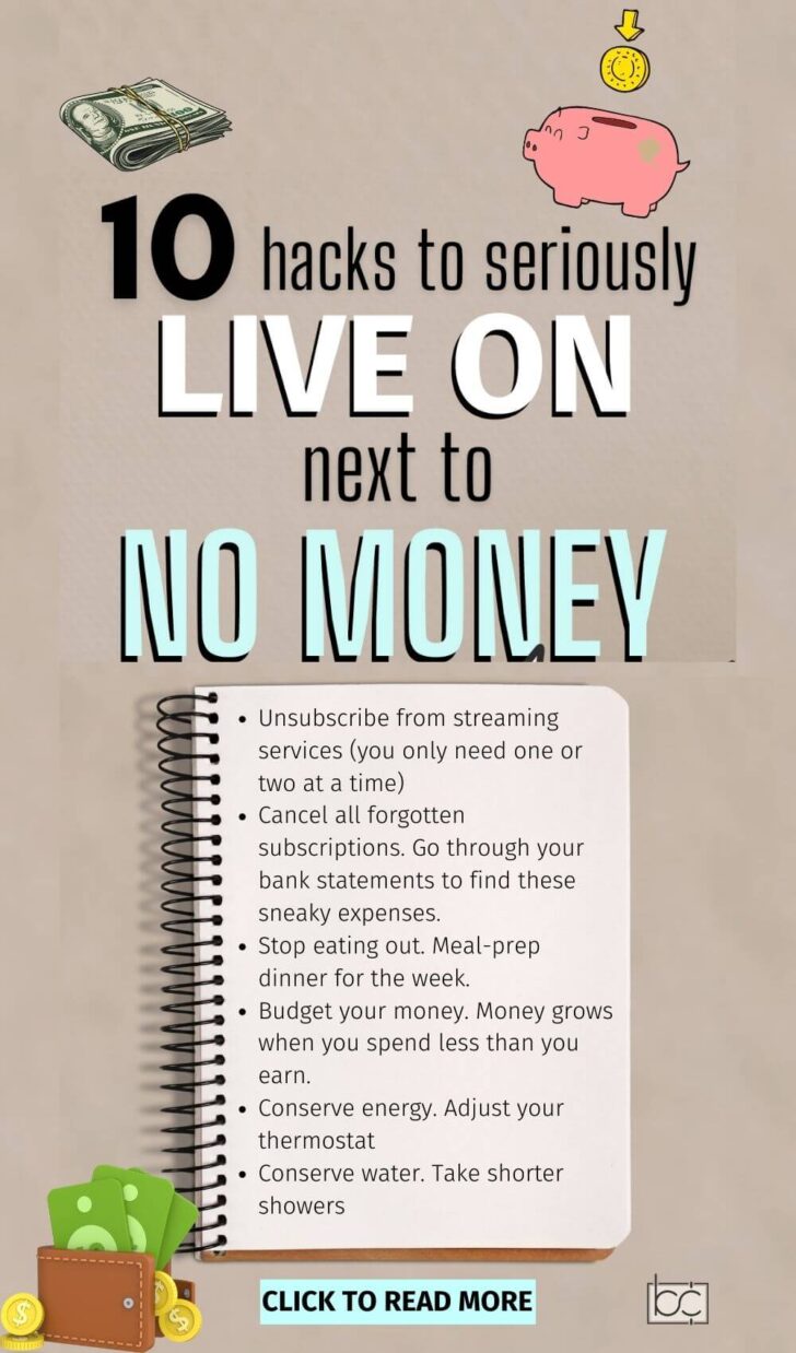 Live on Nothing: 10 Best Money Saving Tips that are Simple