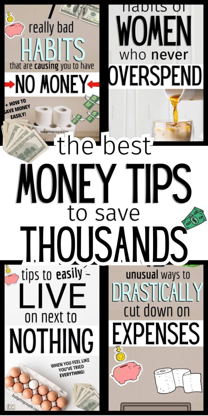 10 Saving Money Tips to Live on No Money (financial tips + money saving ideas)
