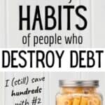 frugal habits to destroy debt