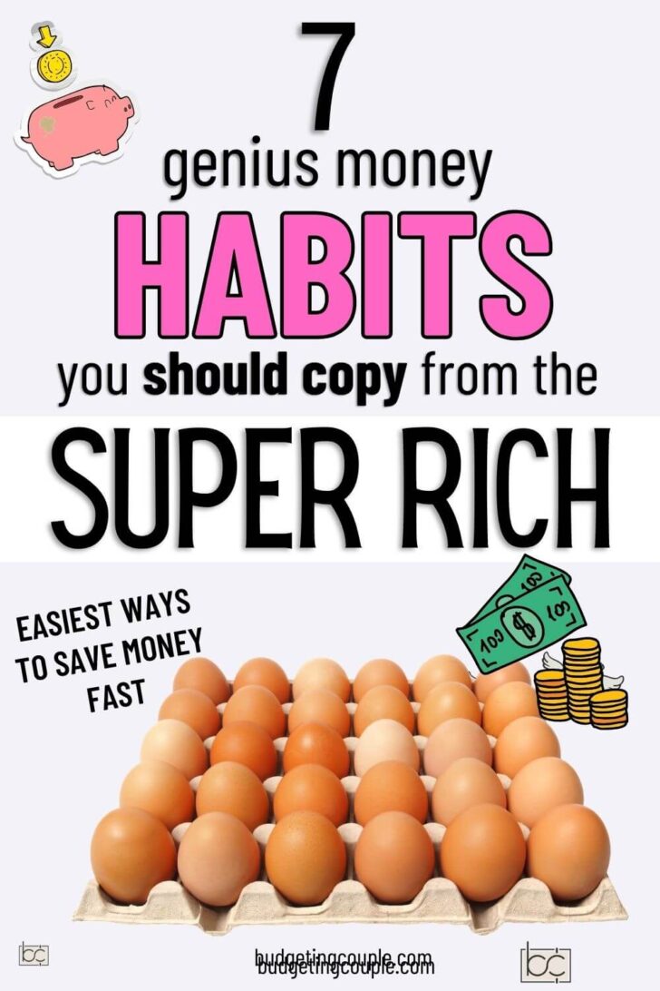 Easy Habits of the Wealthy! Ways to Save Money.