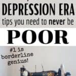 money saving tips great depression
