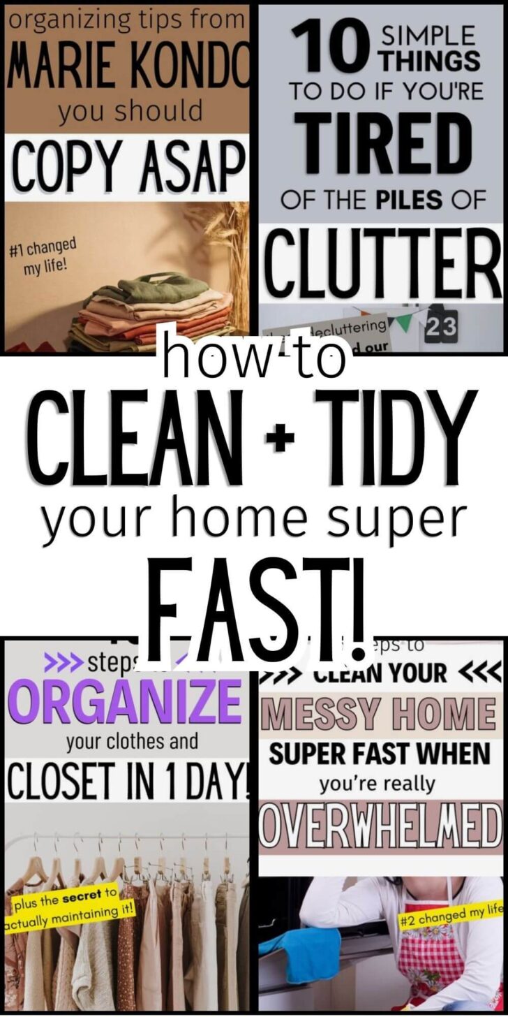 Tidy Up House Tips! Easy DIY Cleaning Hacks.