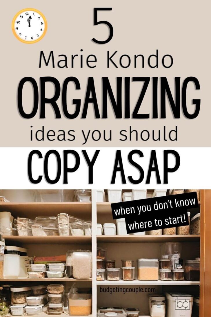 Konmarie Method Organizing Ideas! Declutter Your Home.
