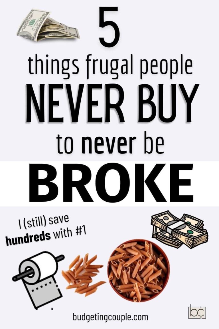 5 Things Frugal People Never Buy - Budgeting Couple