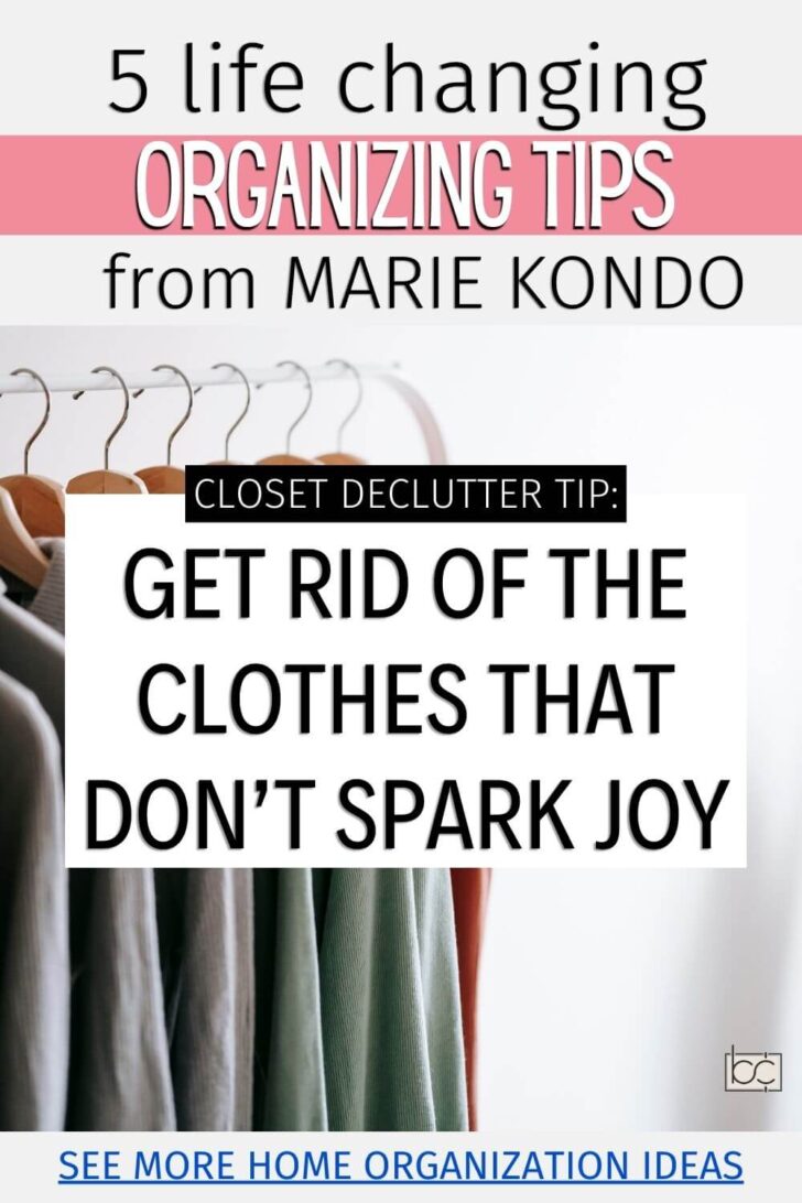 Marie Kondo Organizing Closet Declutter Hacks