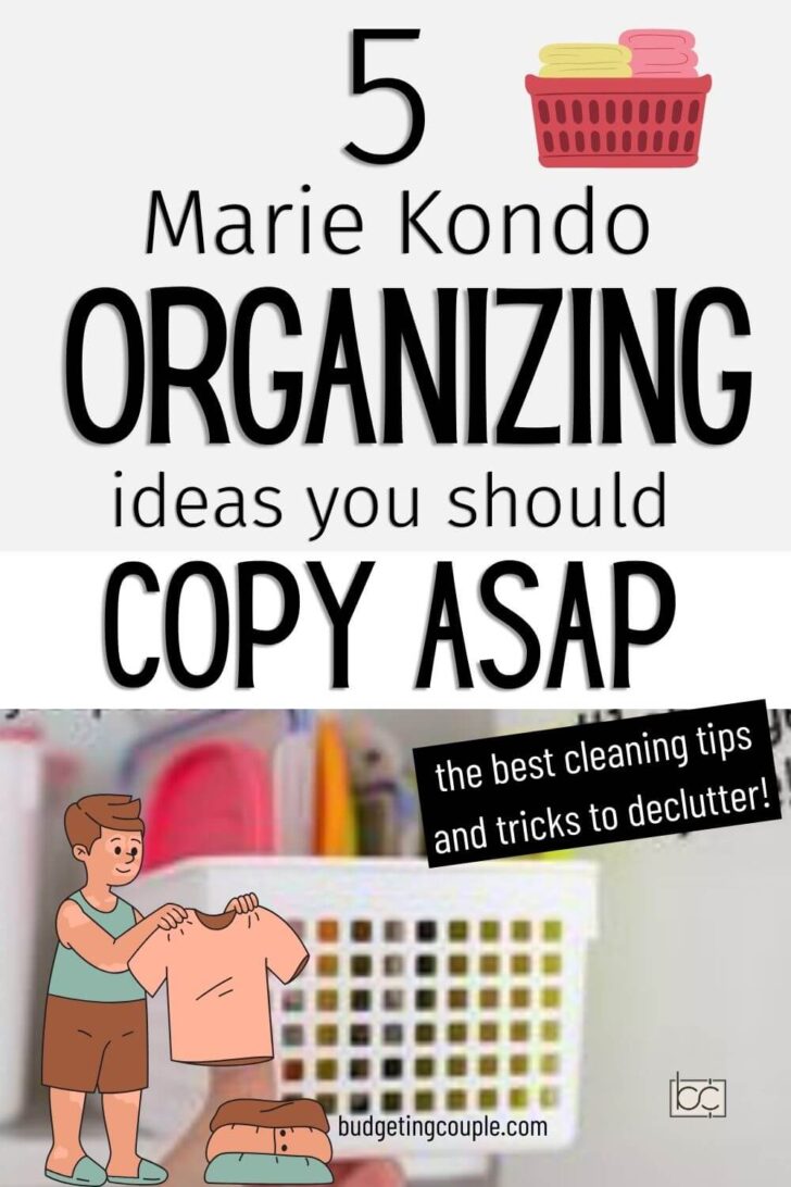 Marie Kondo Organizing Clothes Ideas! Clean and Declutter Hacks.