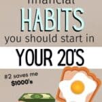 personal finance habits to start in your 20s