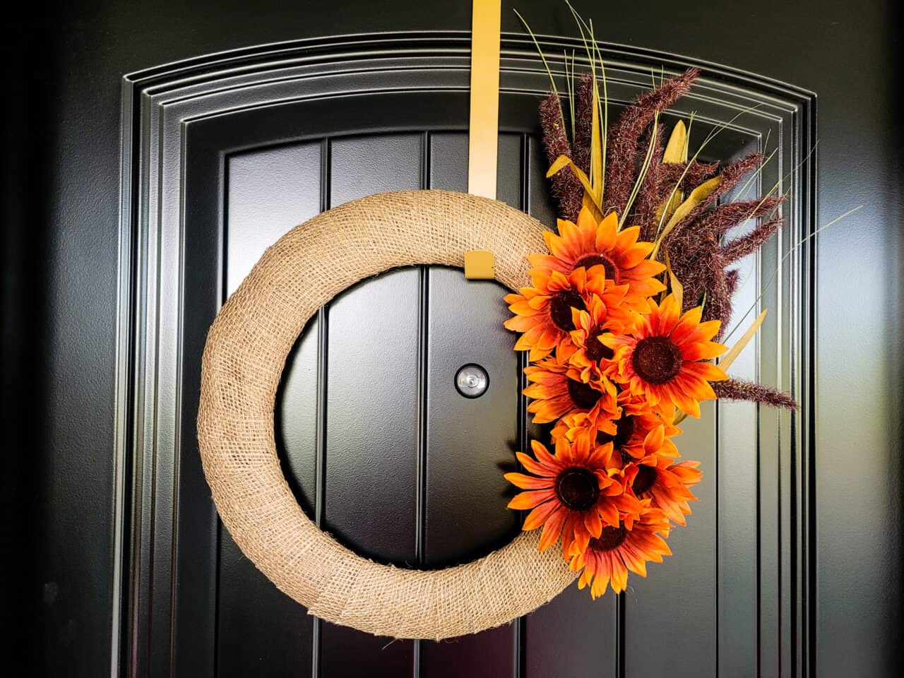 DIY Dollar Tree Fall Decor Autumn Wreath Budgeting Couple