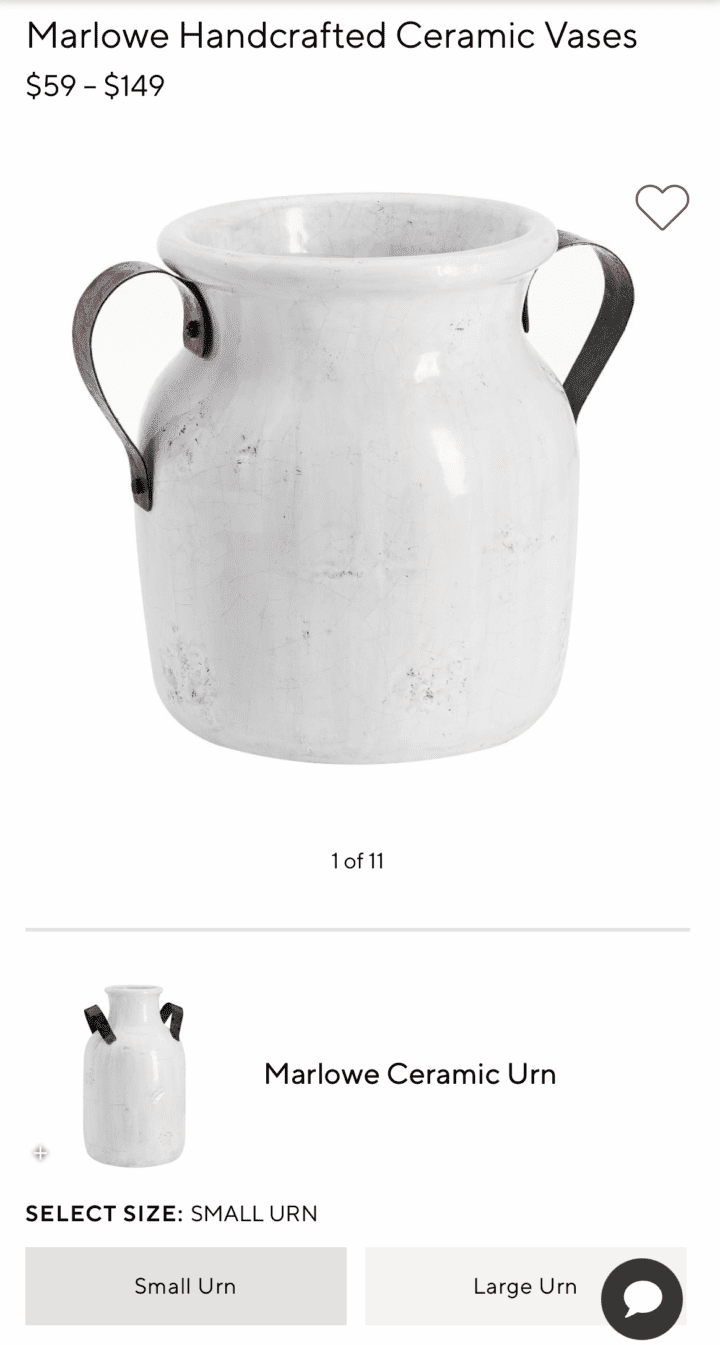 pottery barn ceramic vase diy craft