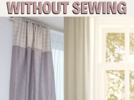 hem curtains without a sewing machine or iron