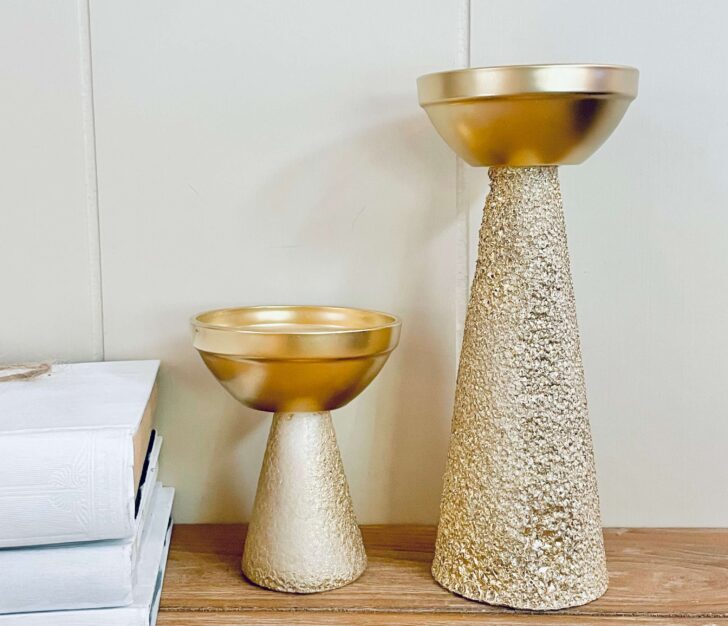 diy pottery barn brass candle holder