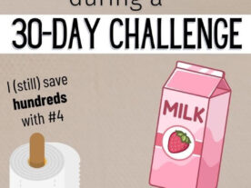 30 day money saving challenge