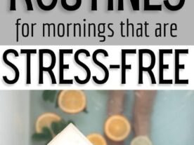 night routines for stress free mornings