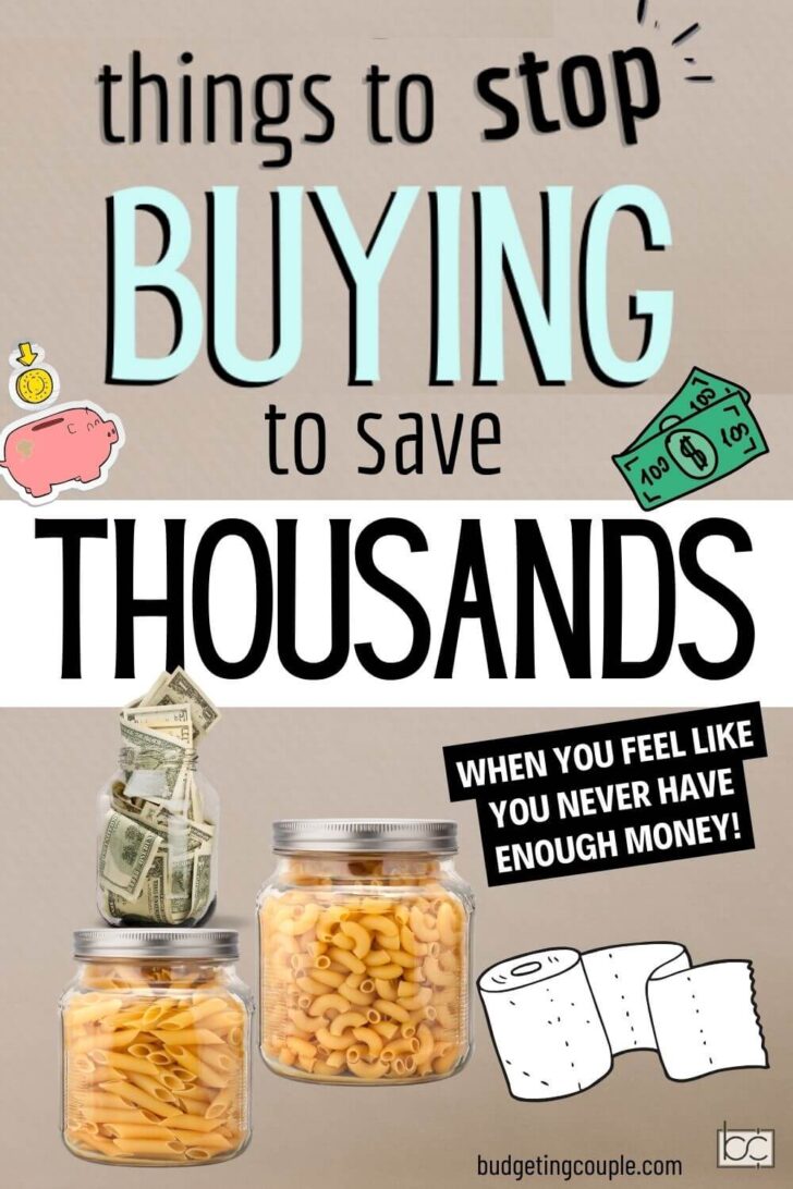 Easy Saving Money Ideas! How to Stop Buying.