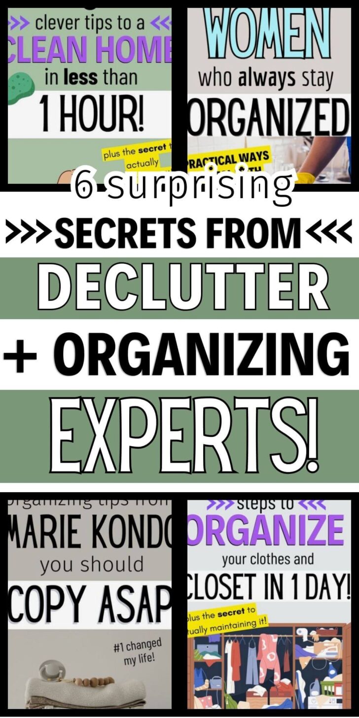 Decluttering Ideas for Organizing Home! House Cleaning Tips.