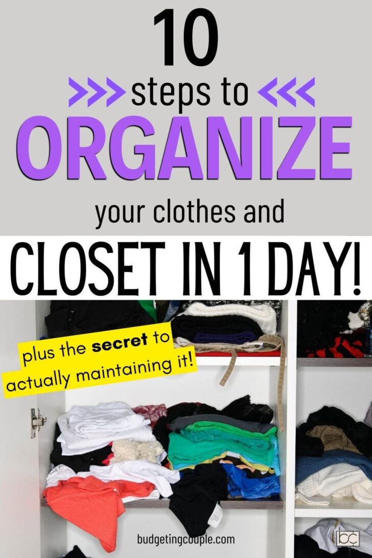 Easy Closet Declutter Tips! Organizing Clothes Ideas.