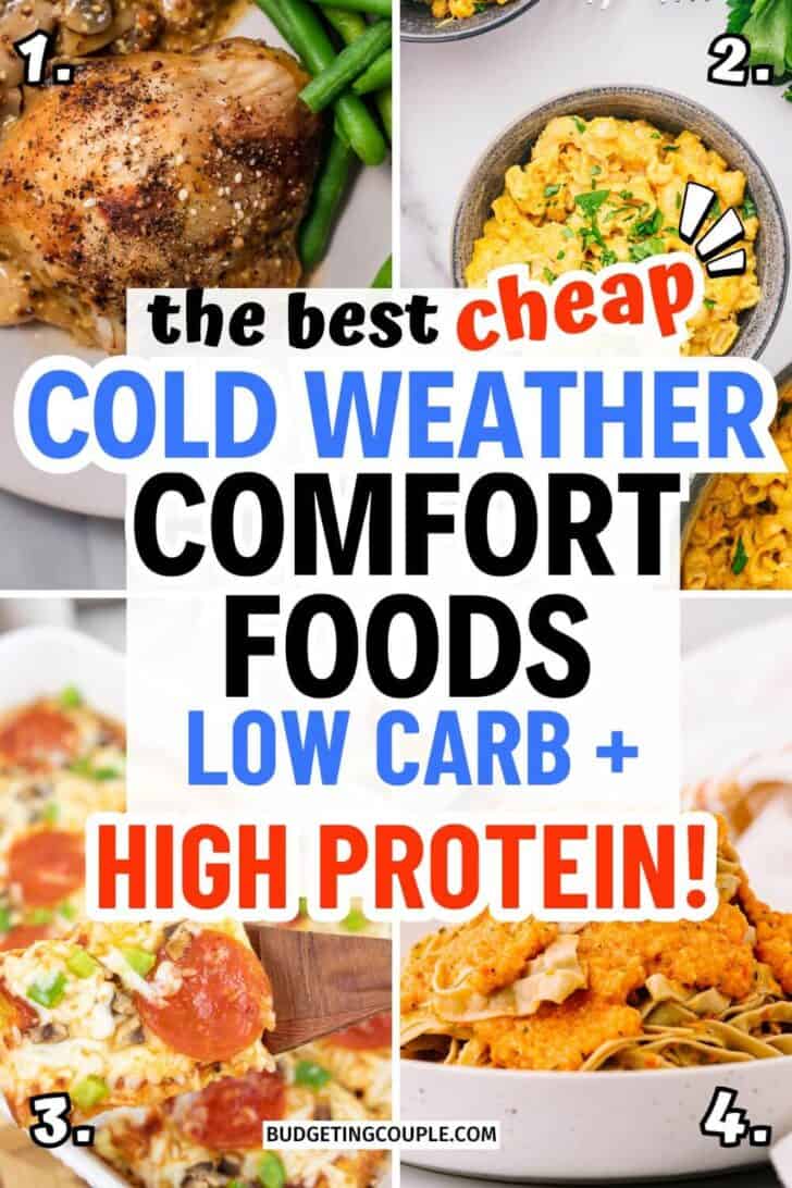 A collage of comfort foods healthy and chicken recipes for cold weather simple perfect for cheap meals using chicken