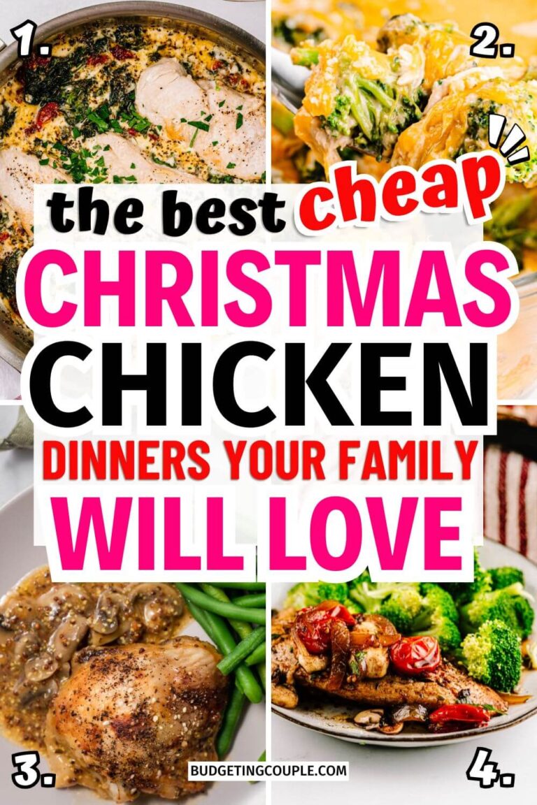20 Cheap Christmas Dinners - Budgeting Couple
