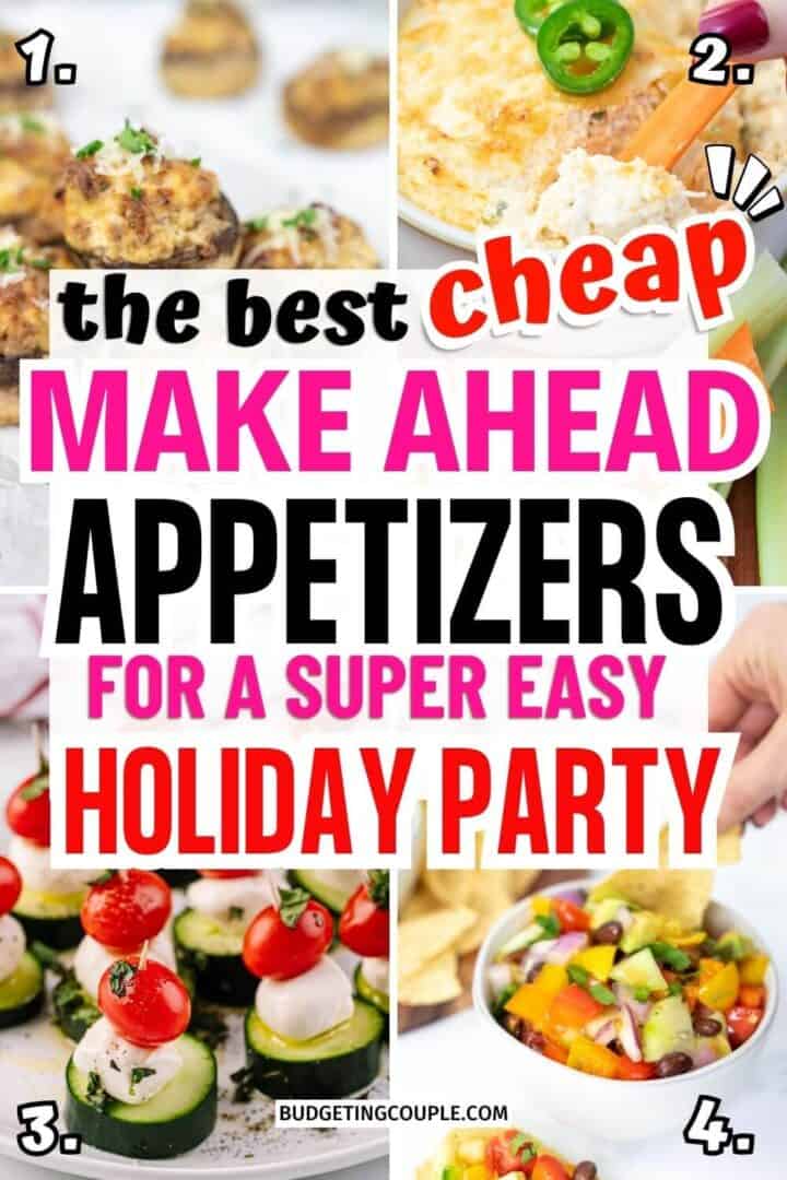 20 Cheap Holiday Appetizers - Budgeting Couple