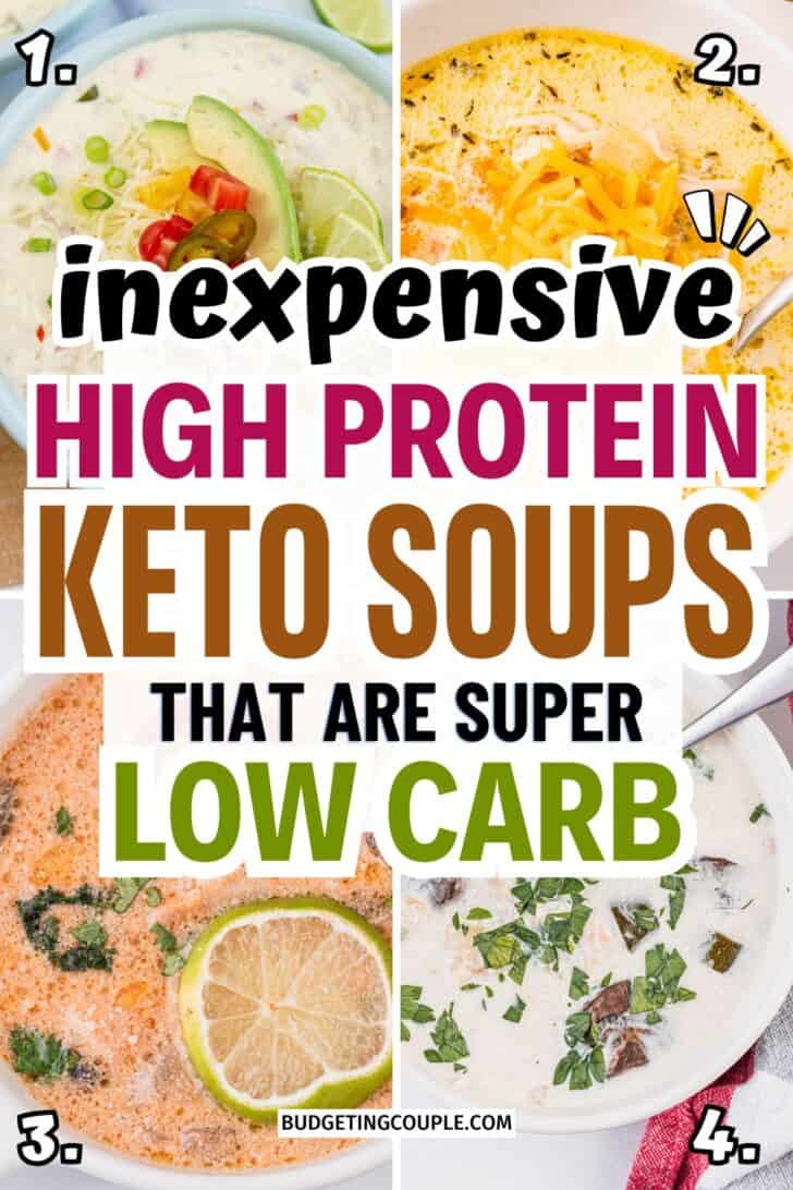 Cheap Keto Soup Recipes: crockpot recipe dinner comfort foods, winter soup and stew recipe low carb, cheap meals diet