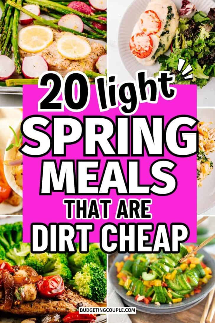 Cheap Spring Meals: healthy meal my kids will eat, quick dinners kids love, easy dinner kids will love