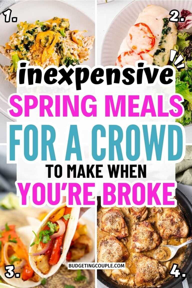 20 Cheap Spring Meals - Budgeting Couple