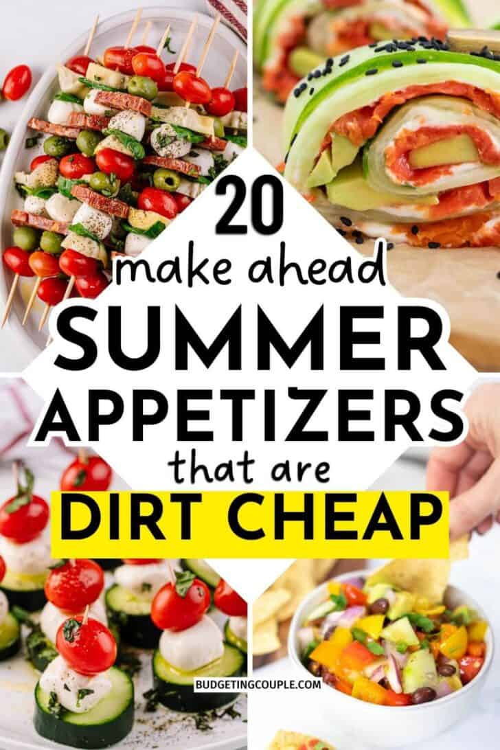 Cheap Summer Appetizers: Healthy meals on a budget for a week dinners family of 4, delicious office potluck appetizer recipes, good ideas for potluck
