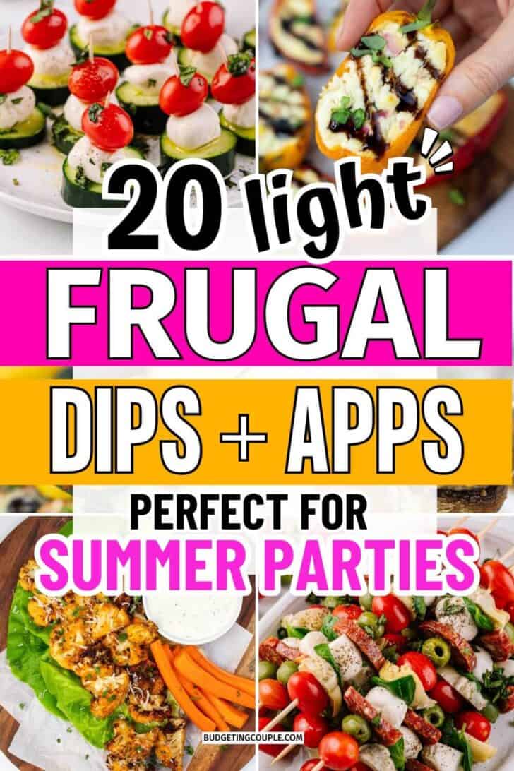 Cheap Summer Appetizers and Dips: low carb low sugar party food dinner party menu for a crowd cheap meals low carb