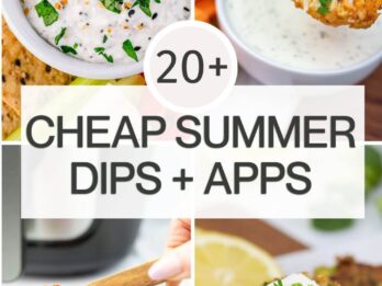 Cheap Summer Appetizers and Dips: healthy dinner for a crowd Easy budget friendly gluten free meals make ahead appetizers for a crowd cold