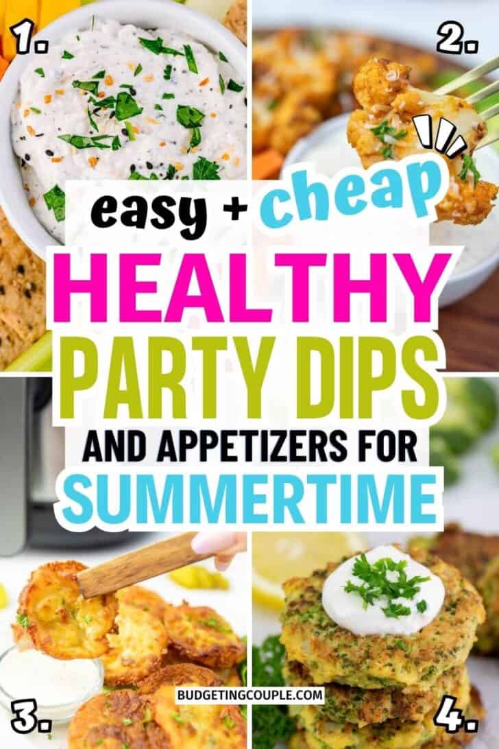 Cheap Summer Appetizers and Dips: potluck appetizers room temp office potluck cheap healthy meals for family budget