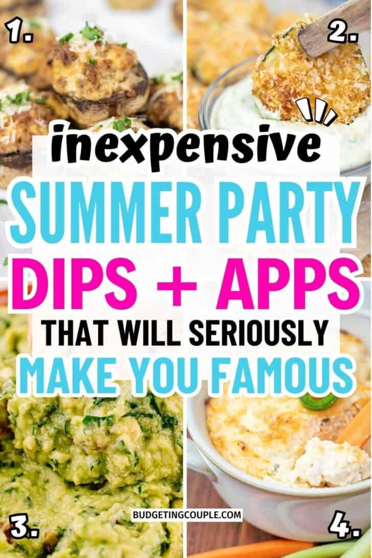Cheap Summer Appetizers and Dips: side dishes easy potluck ideas party cheap meals diet