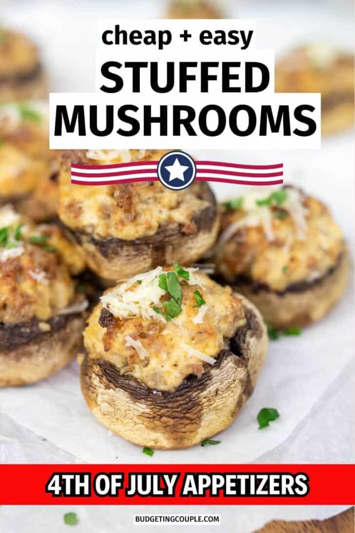 Cheap 4th of July Appetizers: hot finger food appetizers, potluck dishes for large crowds, healthy cheap meals