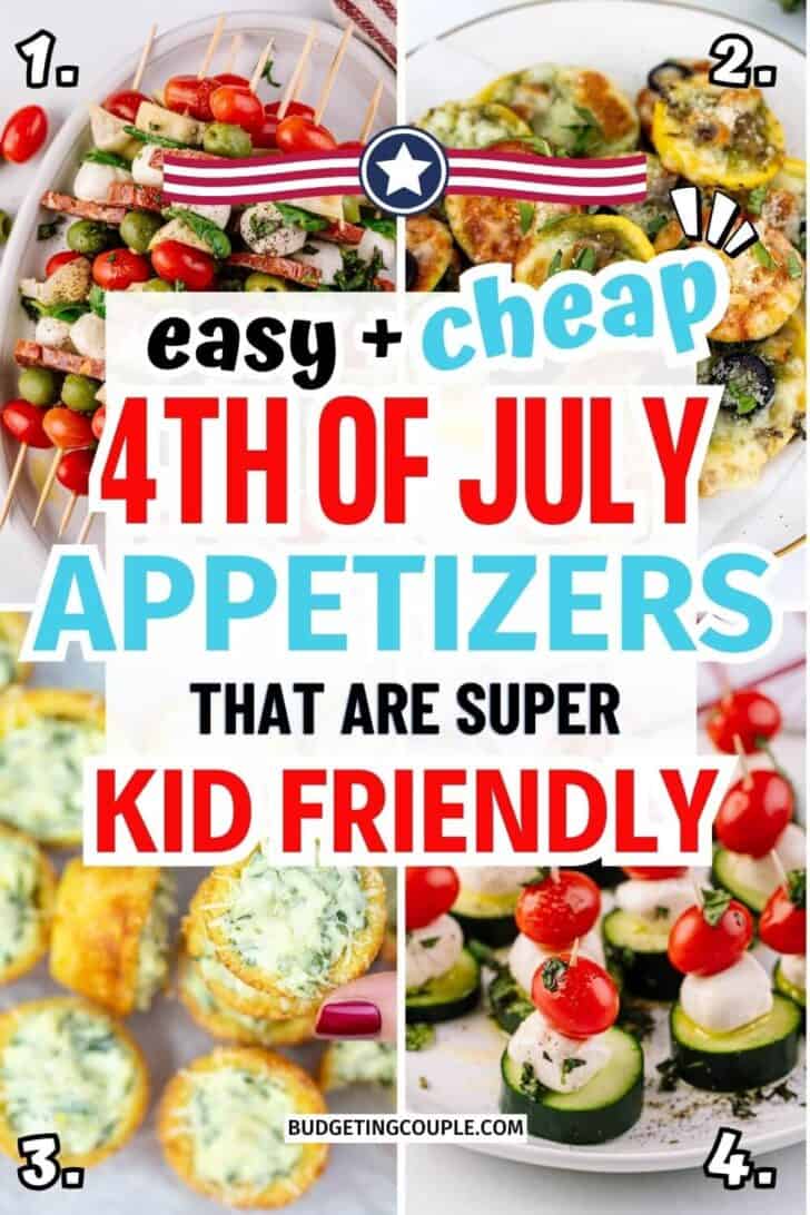 Cheap 4th of July Appetizers: finger foods easy, potluck ideas room temp, cheap dinners for a family for 2