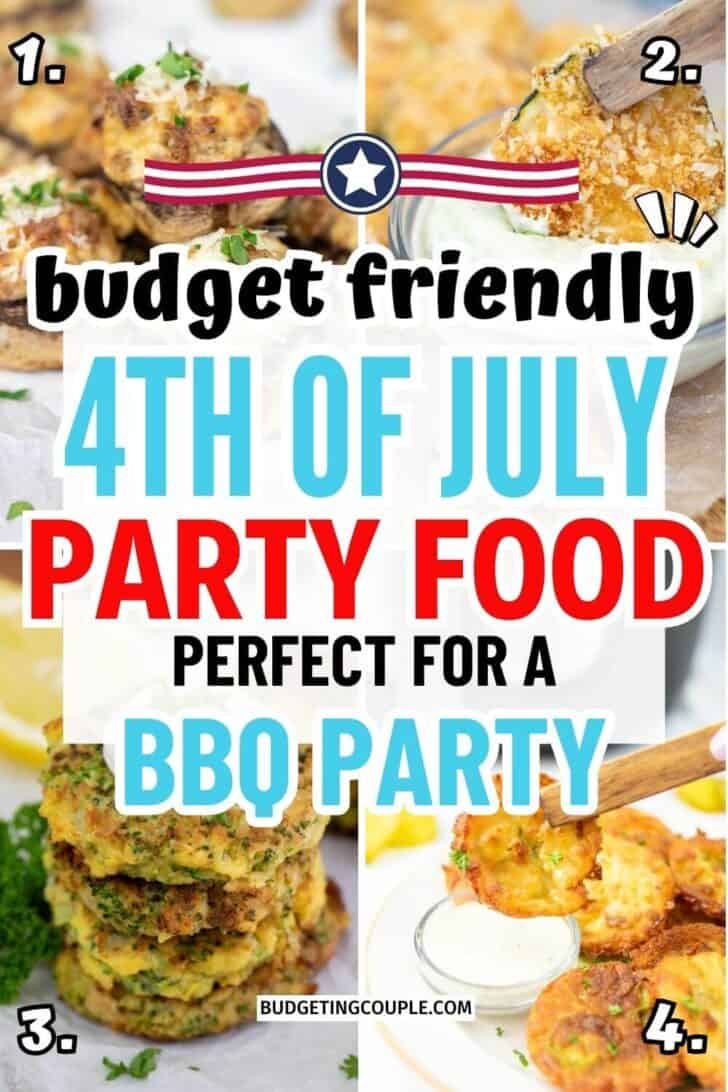 Cheap 4th of July Appetizers: keto and gluten free appetizers, summer potluck appetizers crowd pleasers, extreme budget meals healthy