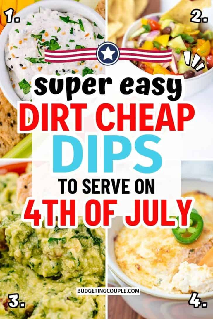 Cheap 4th of July Appetizers: finger foods cold make ahead, easy potluck dishes crowd pleasers, Inexpensive meals for large groups